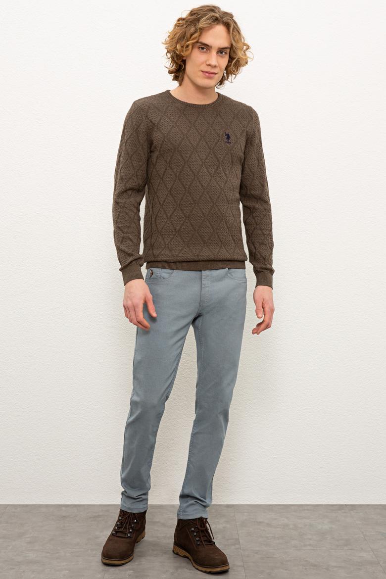 Erkek Mavi Denim Pantolon