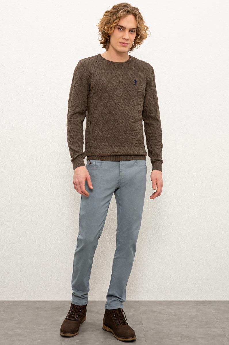 Erkek Mavi Denim Pantolon