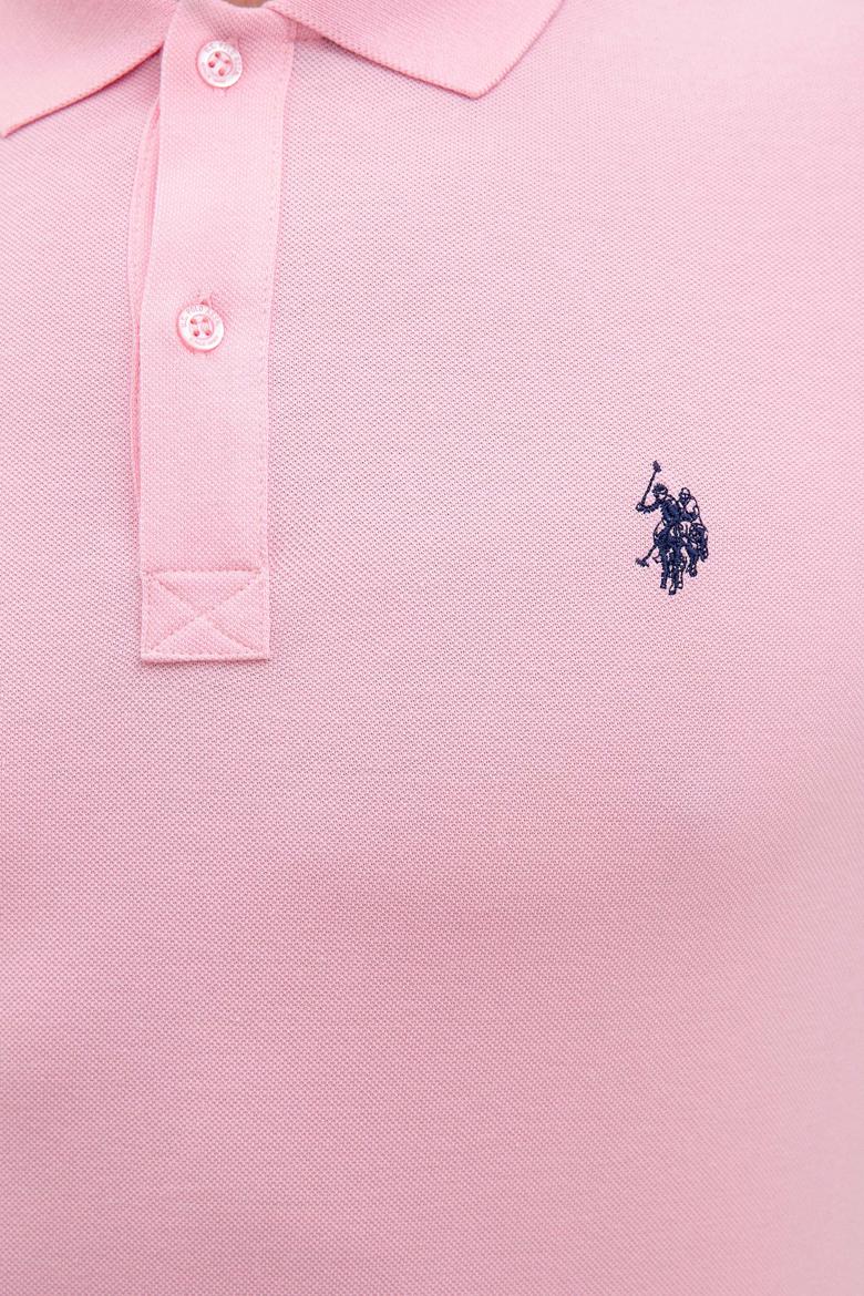 Erkek Açık Pembe Basic Tişört - 50217612358