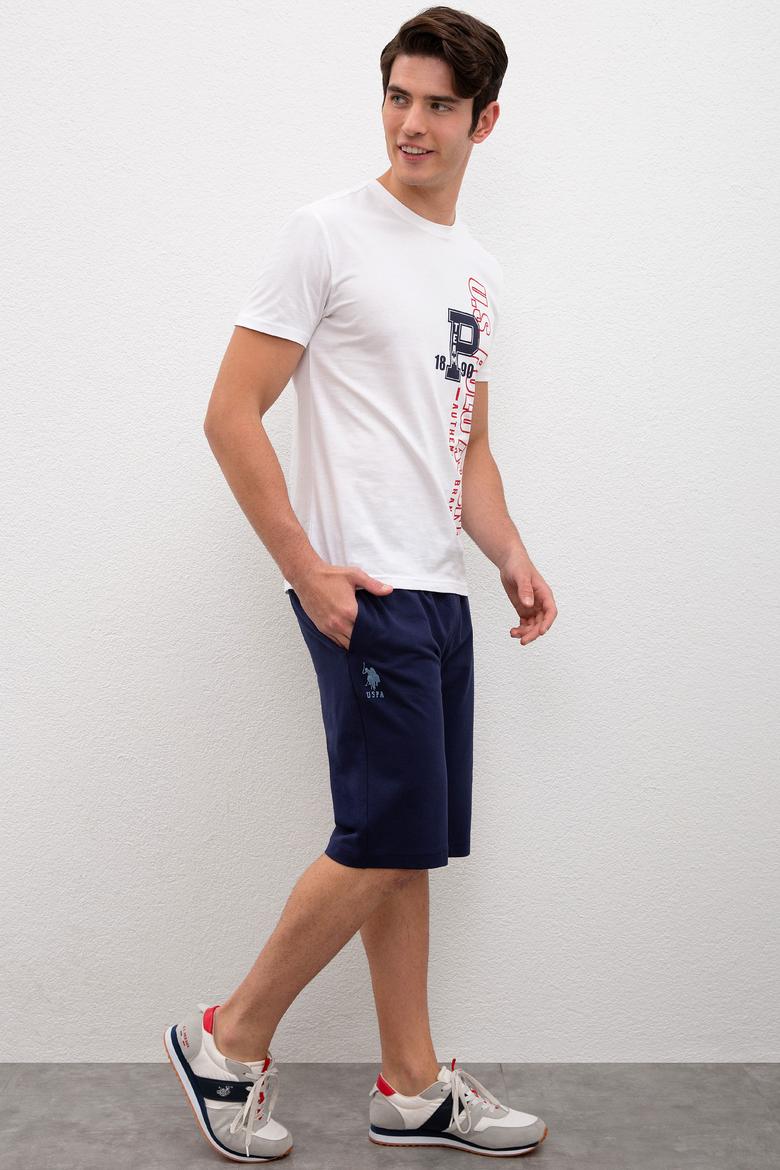 Erkek Lacivert Örme Şort - 50218871006