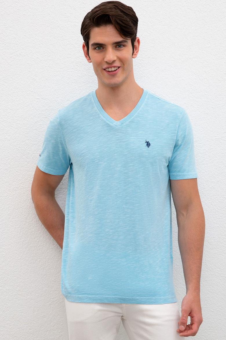 Erkek Turkuaz Basic Tişört