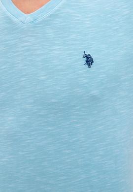 Erkek Turkuaz Basic Tişört - 50220581045