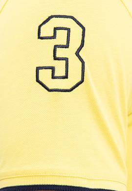 Erkek Sarı Polo Yaka Basic Tişört - 50222031107