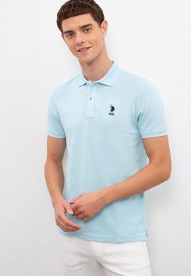 Erkek Açık Mavi Basic Tişört - 50222632008