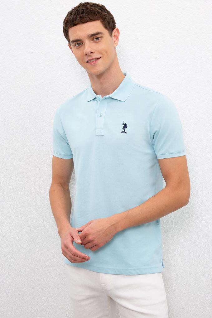 Erkek Açık Mavi Basic Tişört