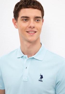 Erkek Açık Mavi Basic Tişört - 50222632008