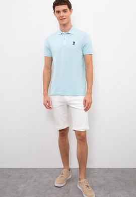 Erkek Açık Mavi Basic Tişört - 50222632008