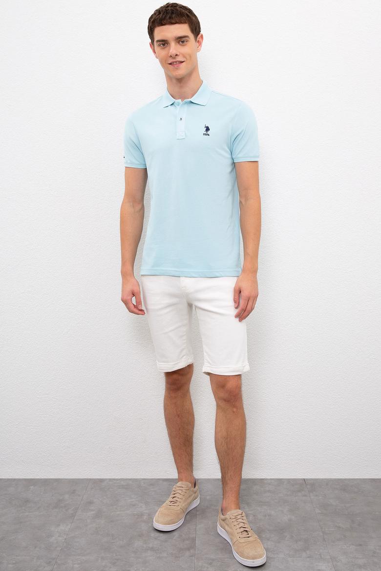 Erkek Açık Mavi Basic Tişört - 50222632008