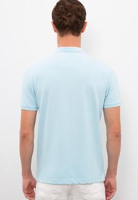 Erkek Açık Mavi Basic Tişört - 50222632008