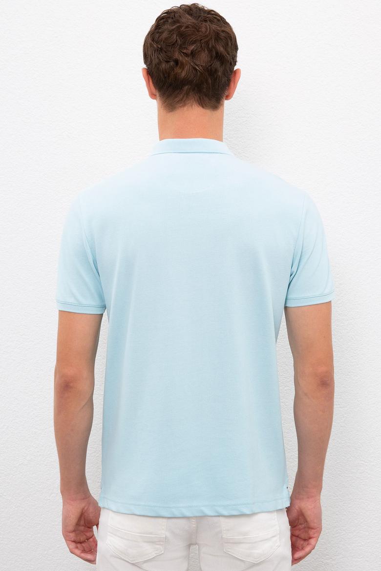 Erkek Açık Mavi Basic Tişört - 50222632008