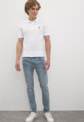 Erkek Beyaz Basic Tişört - 50224066029