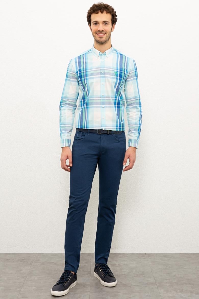 Erkek Mavi Gömlek Uzunkol - 50218775003