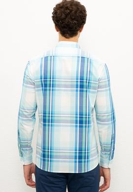 Erkek Mavi Gömlek Uzunkol - 50218775003