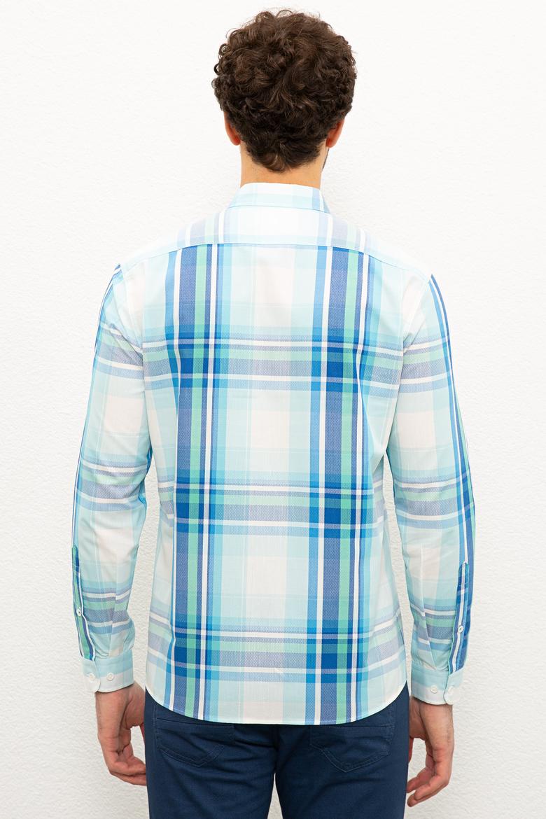 Erkek Mavi Gömlek Uzunkol - 50218775003