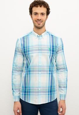 Erkek Mavi Gömlek Uzunkol - 50218775003