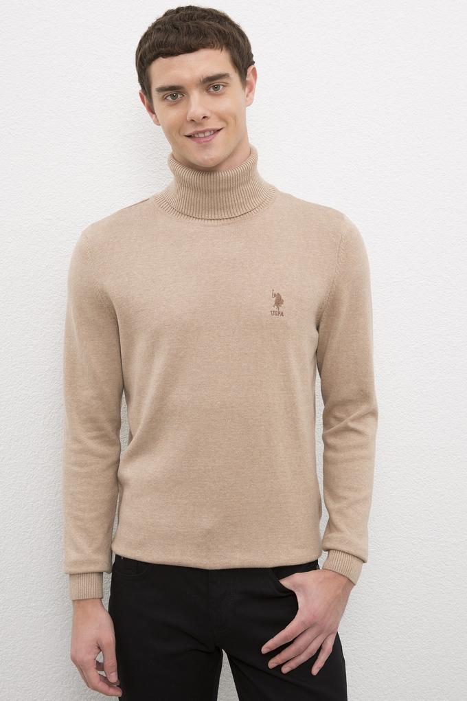 Erkek Camel Melanj Basic Kazak