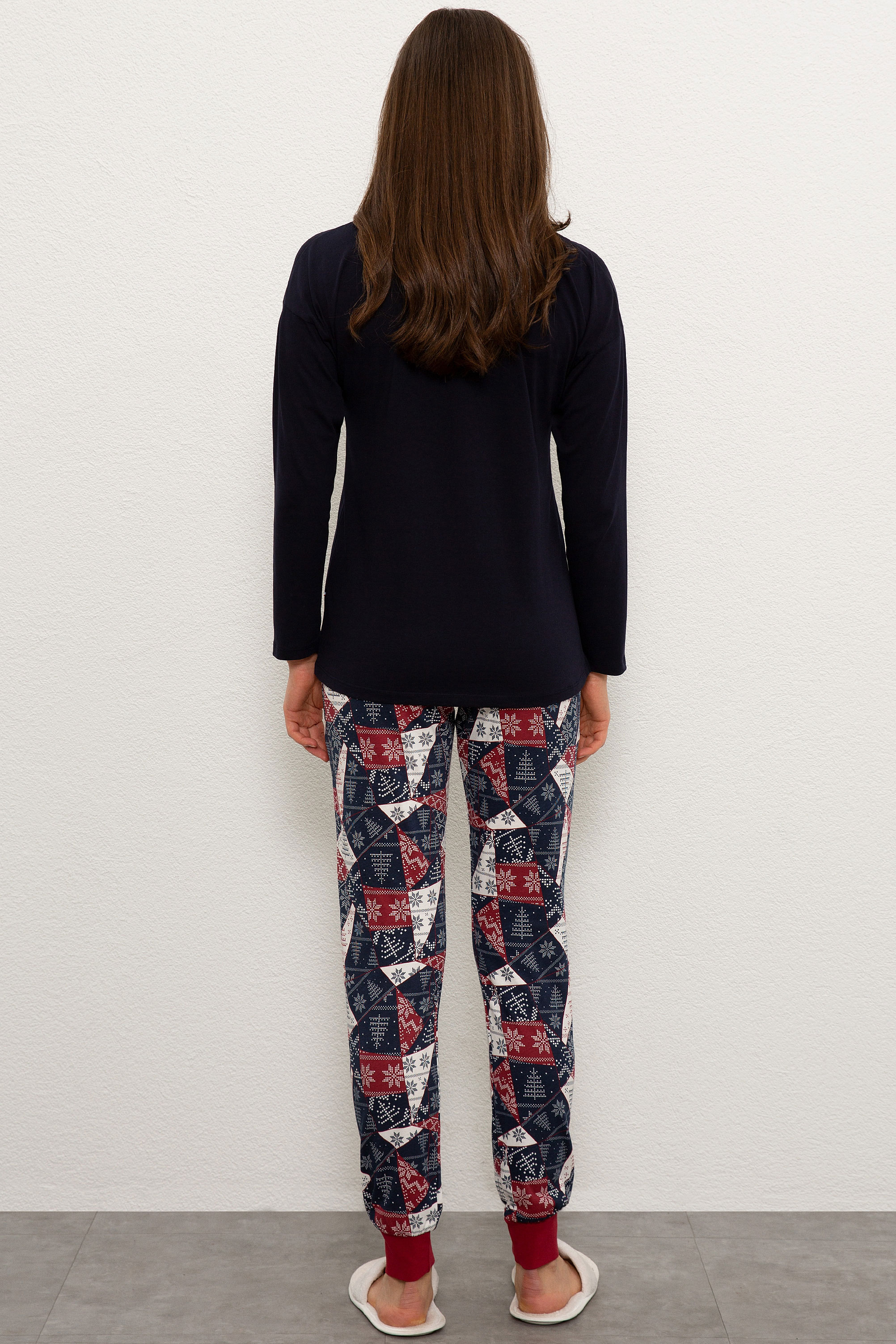 Kadın Lacivert Pijama - Image 4