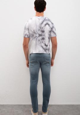 Erkek Gri Denim Pantolon - 50219864002