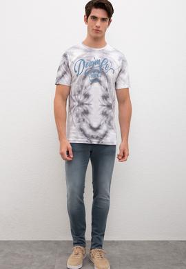 Erkek Gri Denim Pantolon - 50219864002