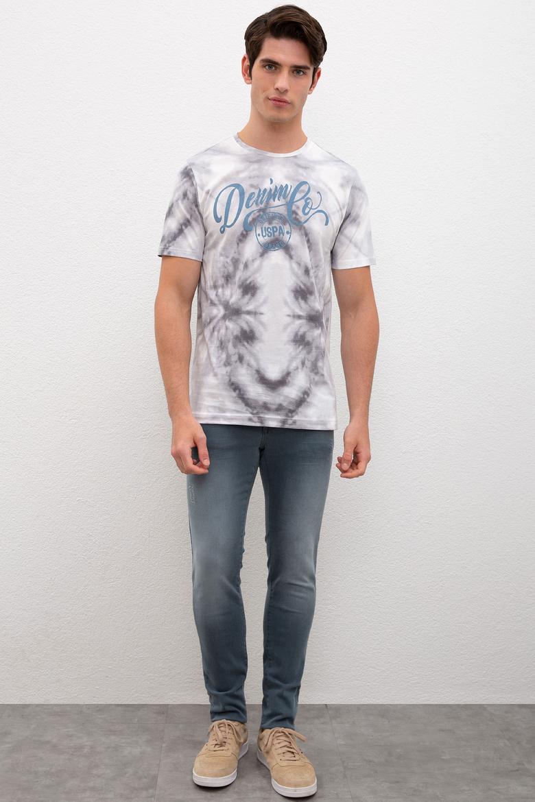 Erkek Gri Denim Pantolon