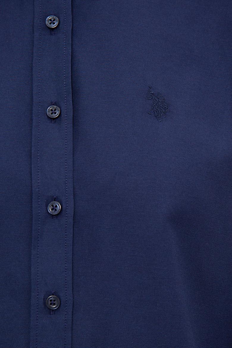 Kadın Lacivert Gömlek Uzunkol Basic - 50237226029