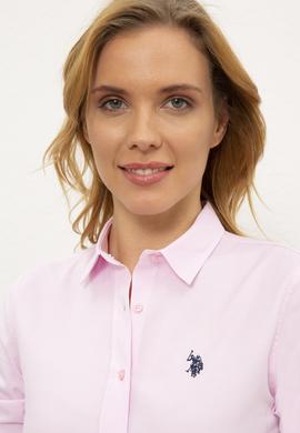 Kadın Pembe Gömlek Uzunkol Basic - 50237226053