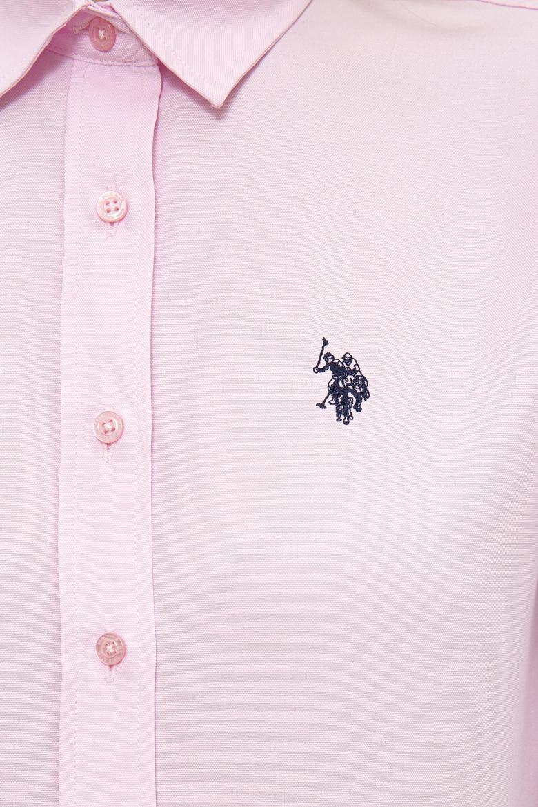 Kadın Pembe Gömlek Uzunkol Basic - 50237226053