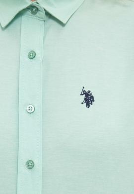 Kadın Yeşil Gömlek Uzunkol Basic - 50237226074