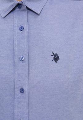 Kadın Mavi Gömlek Uzunkol Basic - 50237226042