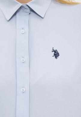 Kadın Açık Mavi Gömlek Uzunkol Basic - 50238155013