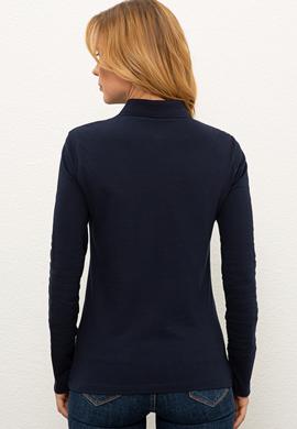 Kadın Lacivert Sweatshirt Basic - 50232091044