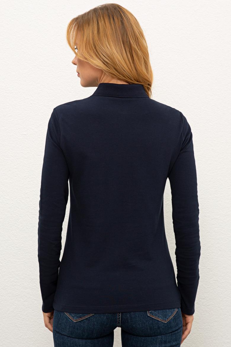 Kadın Lacivert Sweatshirt Basic - 50232091044