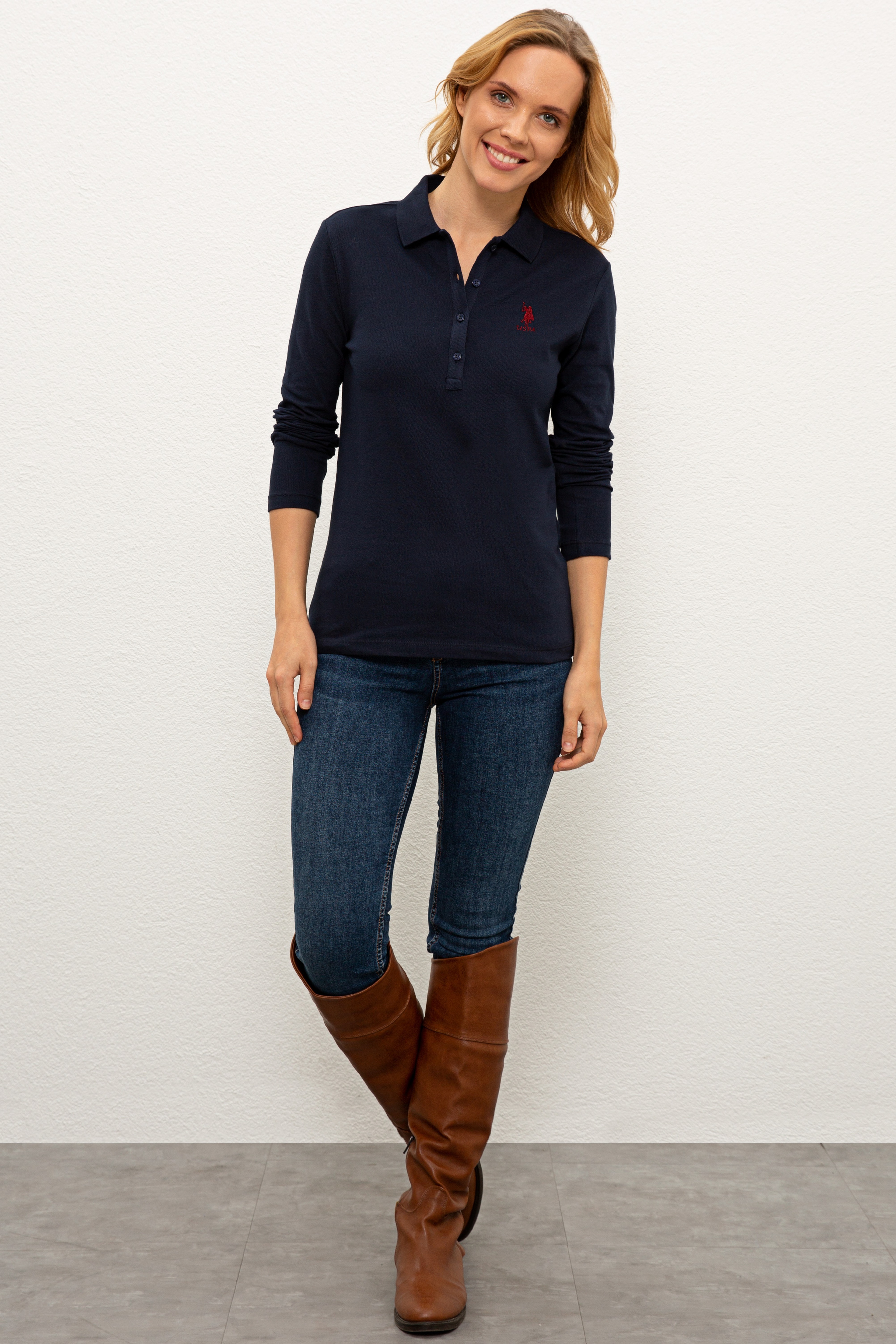 Kadın Lacivert Sweatshirt Basic
