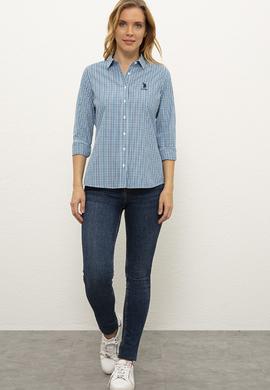 Kadın Mavi Gömlek Uzunkol - 50231962021