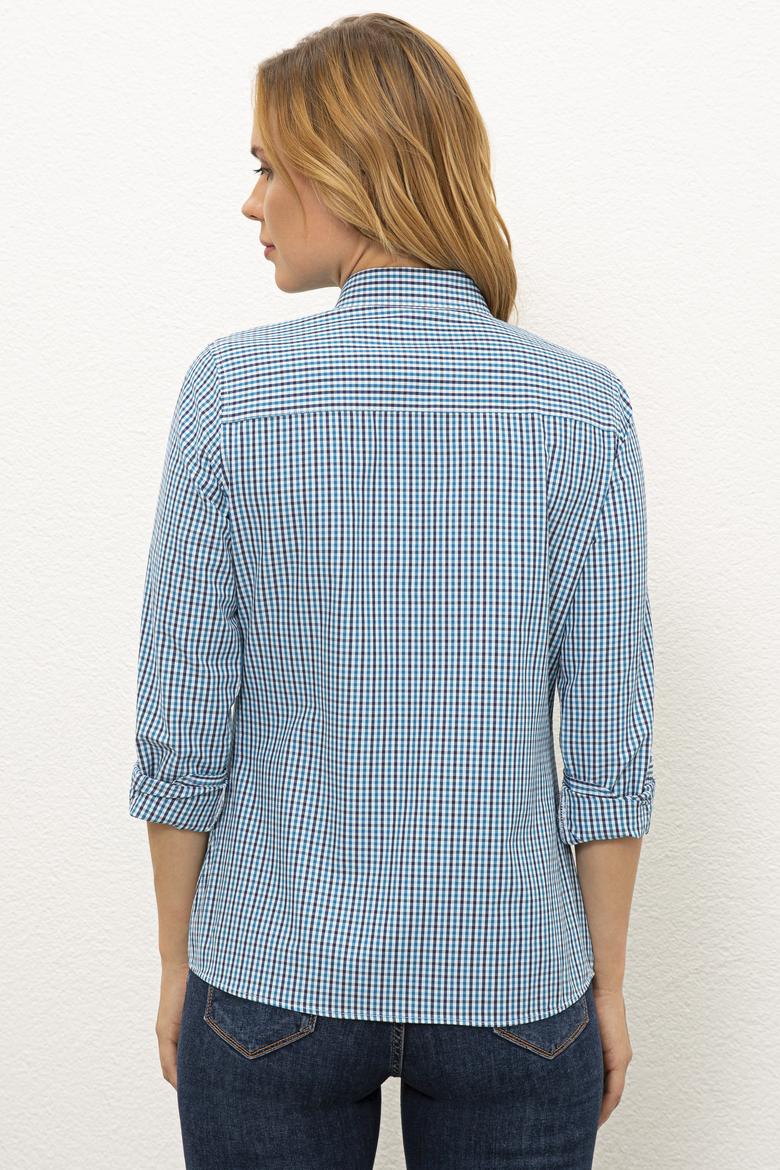 Kadın Mavi Gömlek Uzunkol - 50231962021