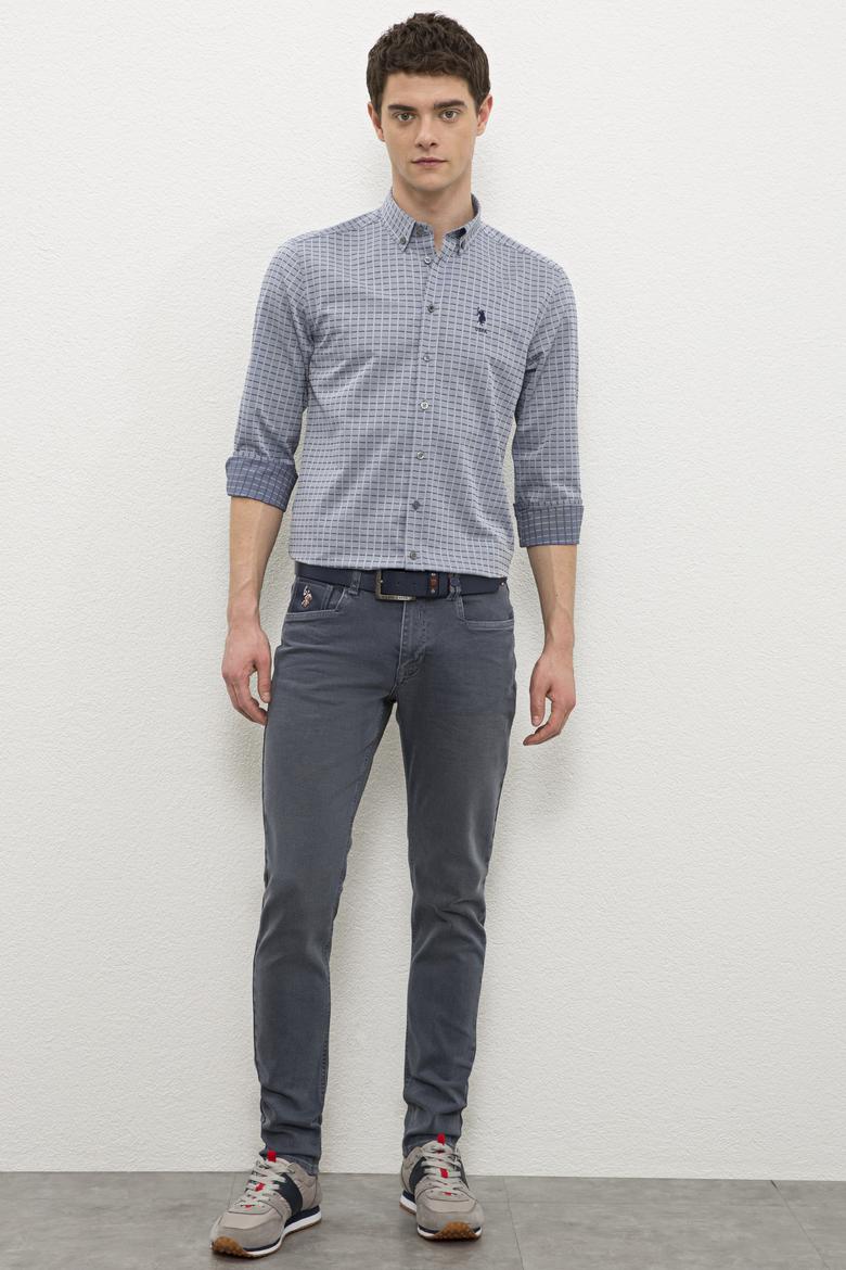 Erkek Lacivert Gömlek Uzunkol - 50231376019