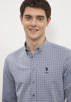 Erkek Lacivert Gömlek Uzunkol - 50231376019