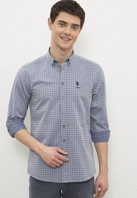 Erkek Lacivert Gömlek Uzunkol - 50231376019