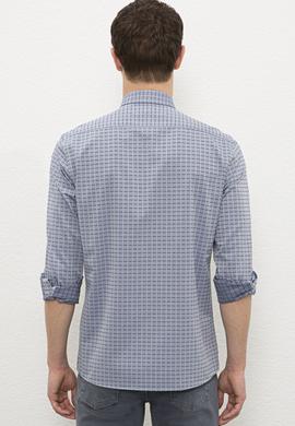 Erkek Lacivert Gömlek Uzunkol - 50231376019