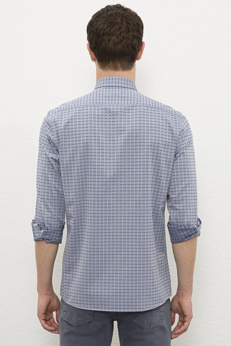 Erkek Lacivert Gömlek Uzunkol - 50231376019