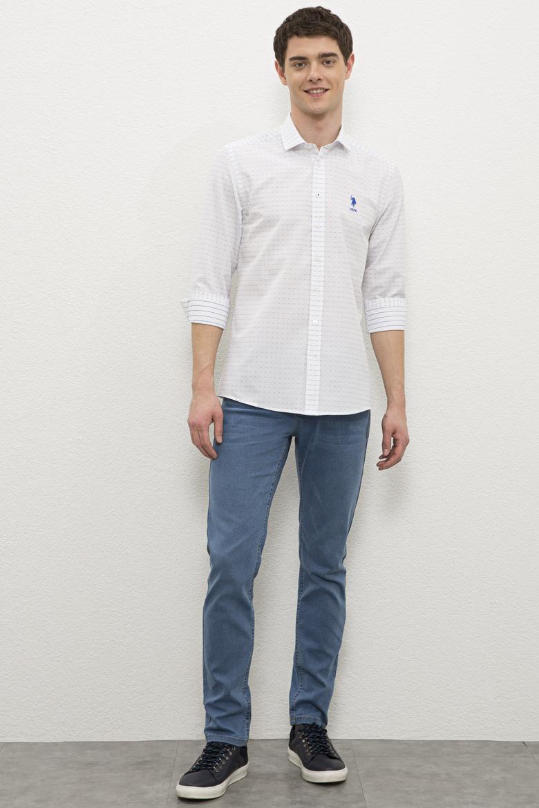 Erkek Mavi Gömlek Uzunkol - 50231350007