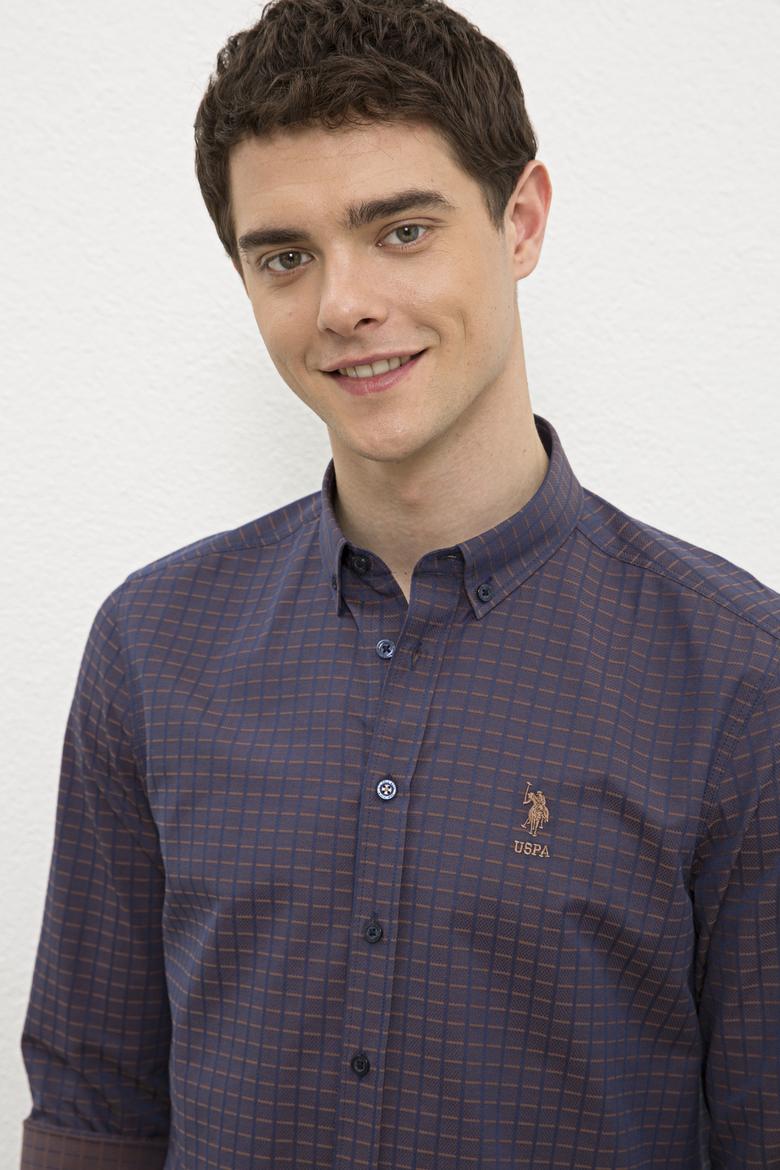 Erkek Kahverengi Gömlek Uzunkol - 50231376028