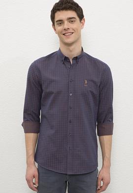 Erkek Kahverengi Gömlek Uzunkol - 50231376028