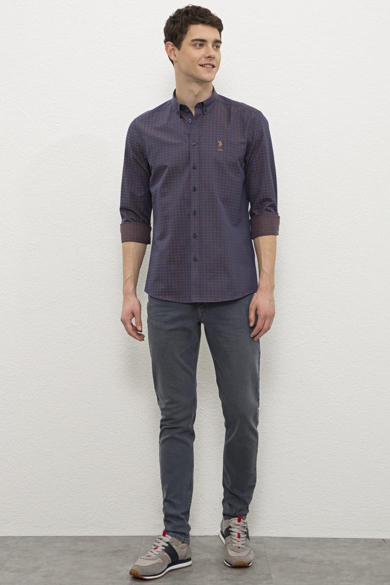 Erkek Kahverengi Gömlek Uzunkol - 50231376028