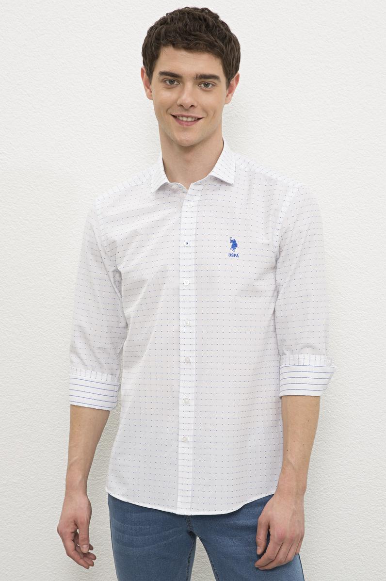 Erkek Mavi Gömlek Uzunkol