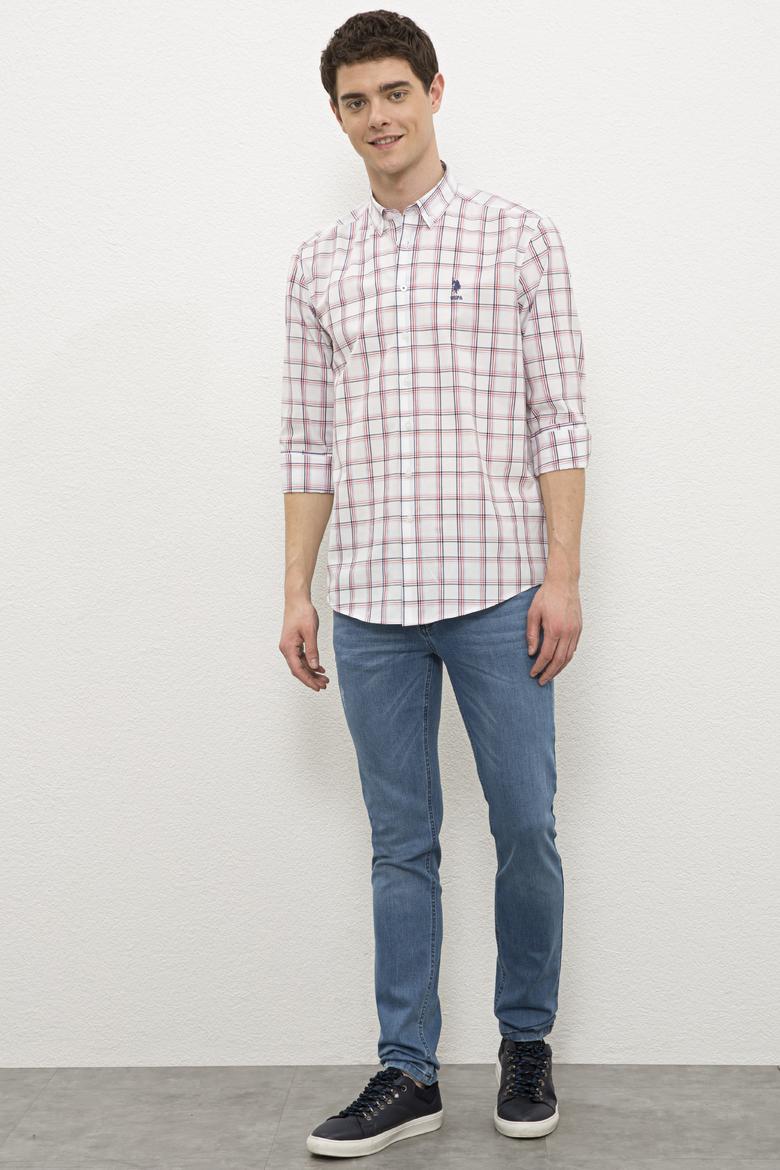 Erkek Kırmızı Gömlek Uzunkol - 50231344005