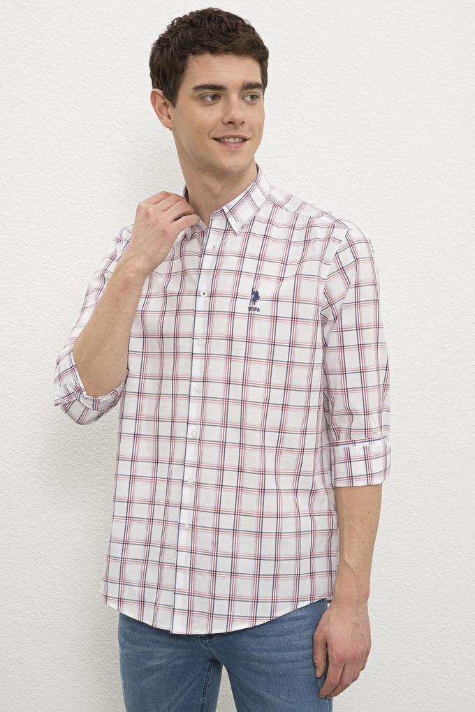 Erkek Kırmızı Gömlek Uzunkol