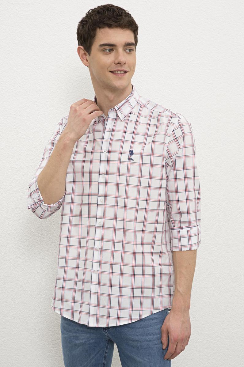 Erkek Kırmızı Gömlek Uzunkol