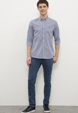 Erkek Mavi Gömlek Uzunkol - 50231336015