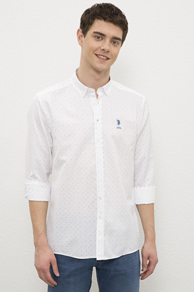 Erkek Lacivert Gömlek Uzunkol